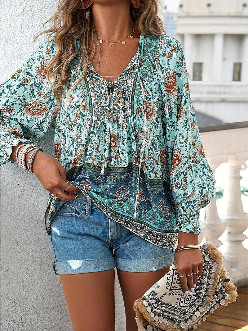 Helena™ - Sommer Blumen Top