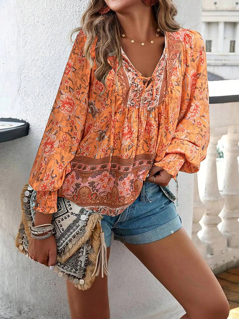 Helena™ - Sommer Blumen Top