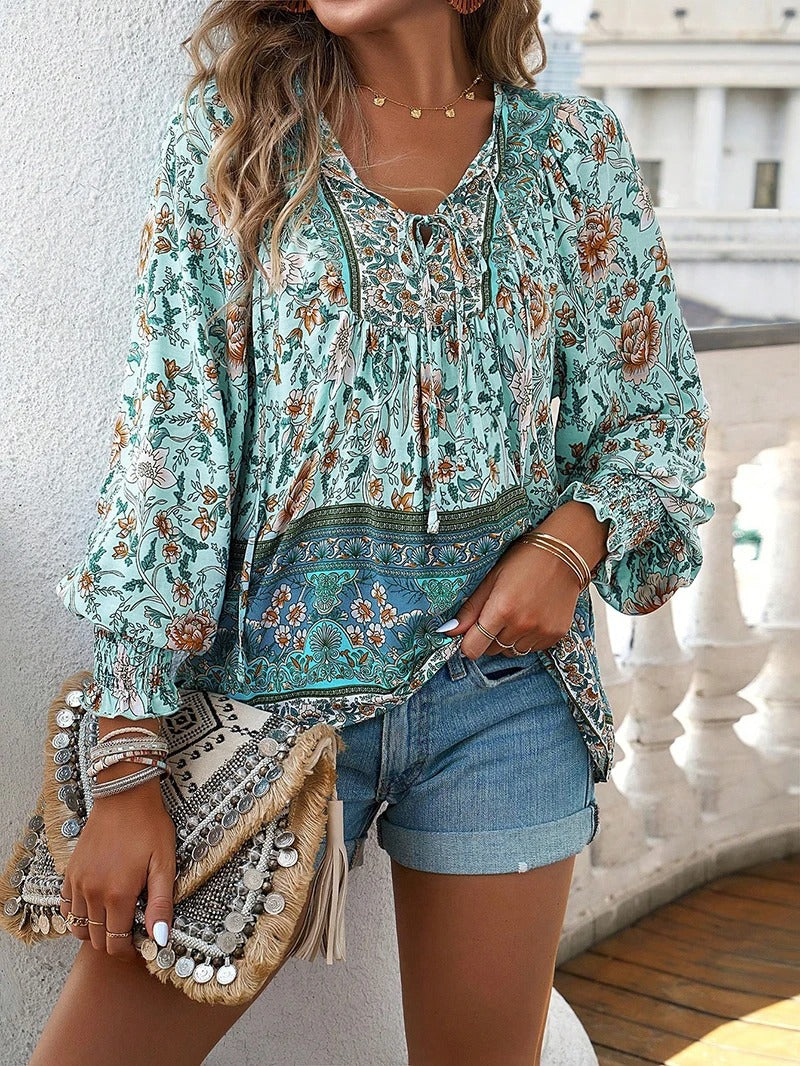 Helena™ - Sommer Blumen Top