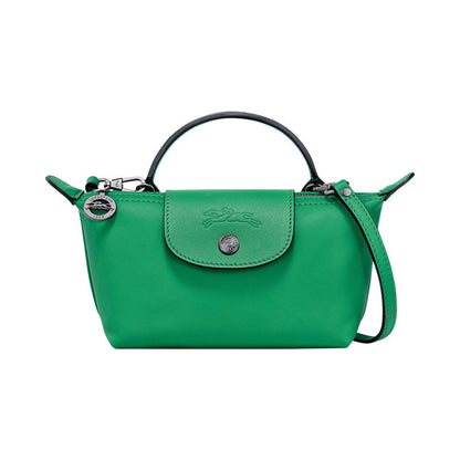 Mini-Lederhandtasche - Grün