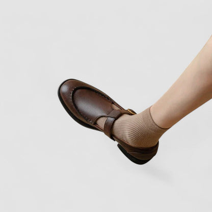 Zhelynne | Orthopädische Mary Jane Schuhe mit quadrater Zehenform