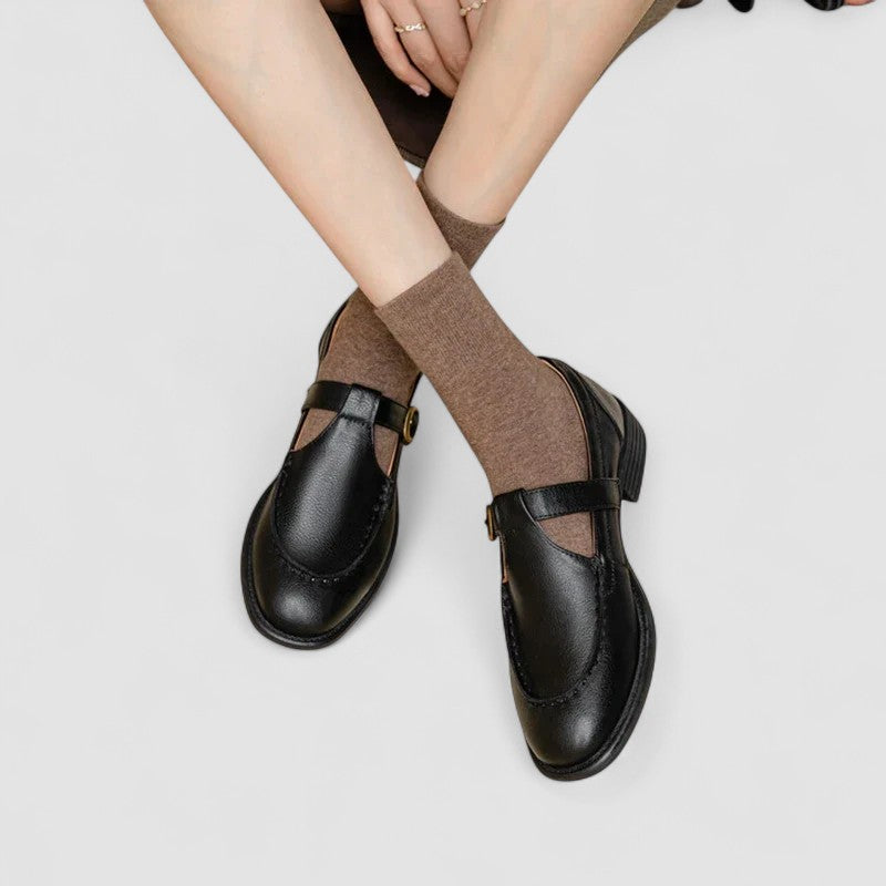 Zhelynne | Orthopädische Mary Jane Schuhe mit quadrater Zehenform