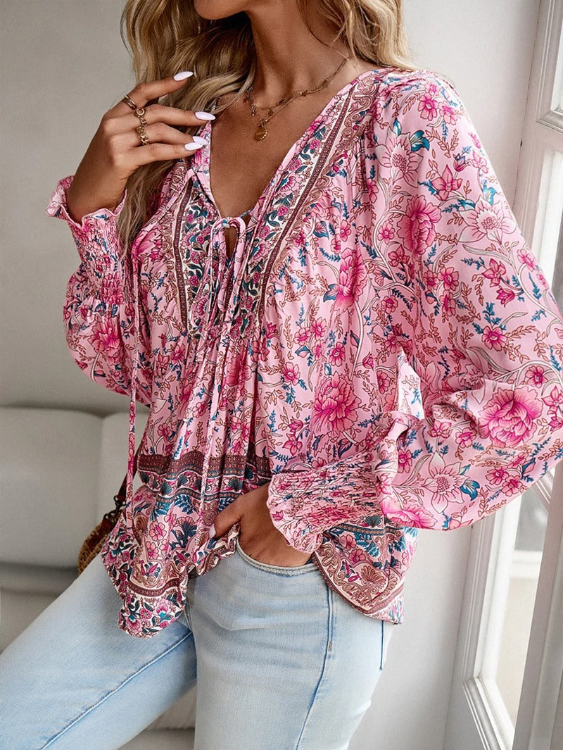 Helena™ - Sommer Blumen Top