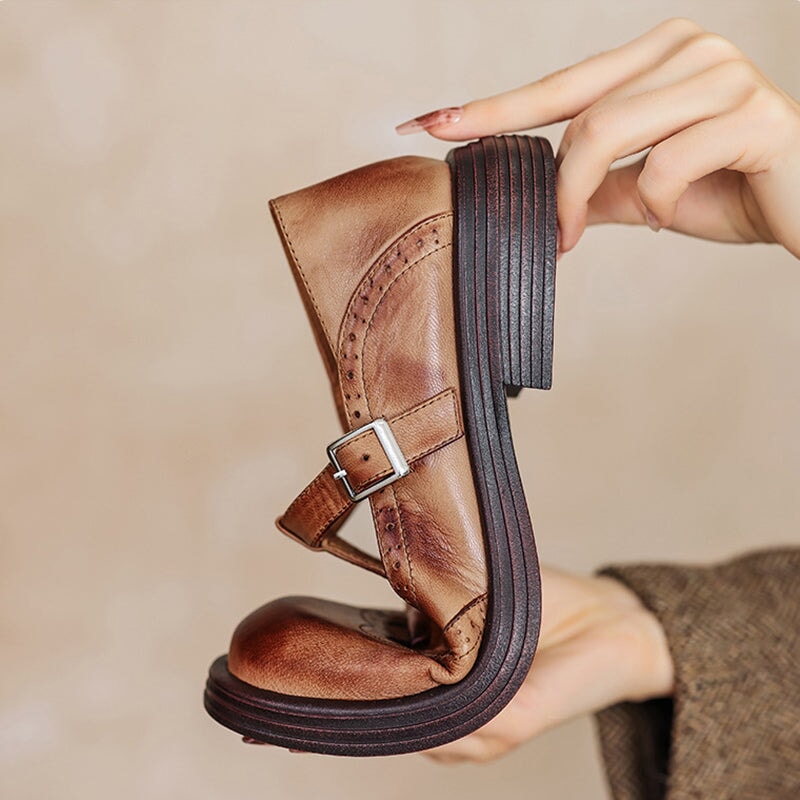 Velda™ - Elegante Mary Janes aus Leder
